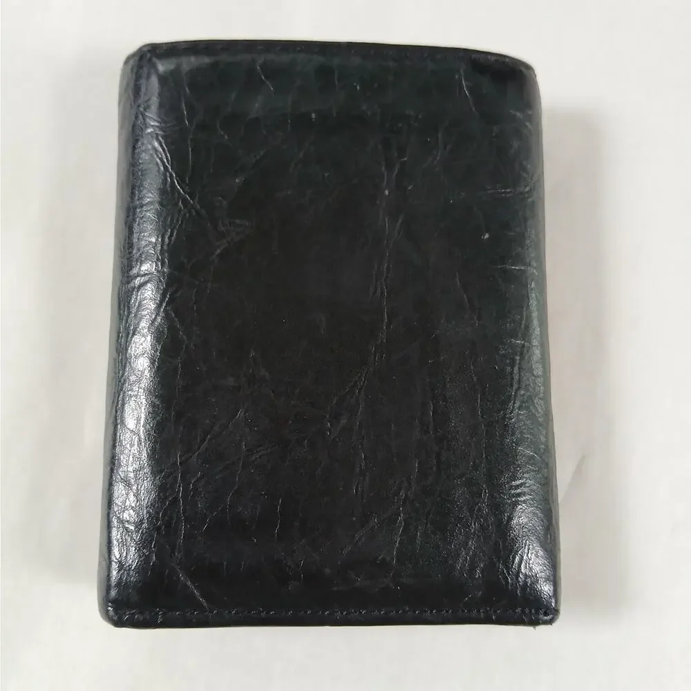 Fossil Men's Neel Genuine Leather Tri-Fold Wallet Black Style: ML3869